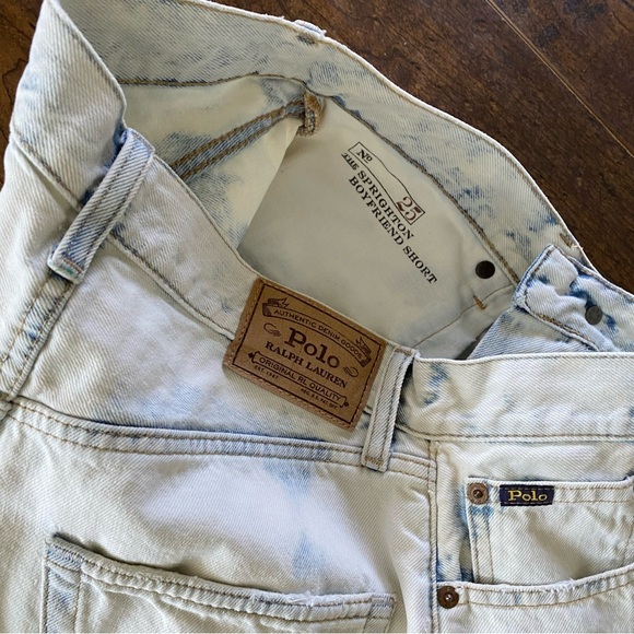 Polo By Ralph Lauren The Sprighton Boyfriend Short Denim Jean Shorts Size 25 - Picture 8 of 10